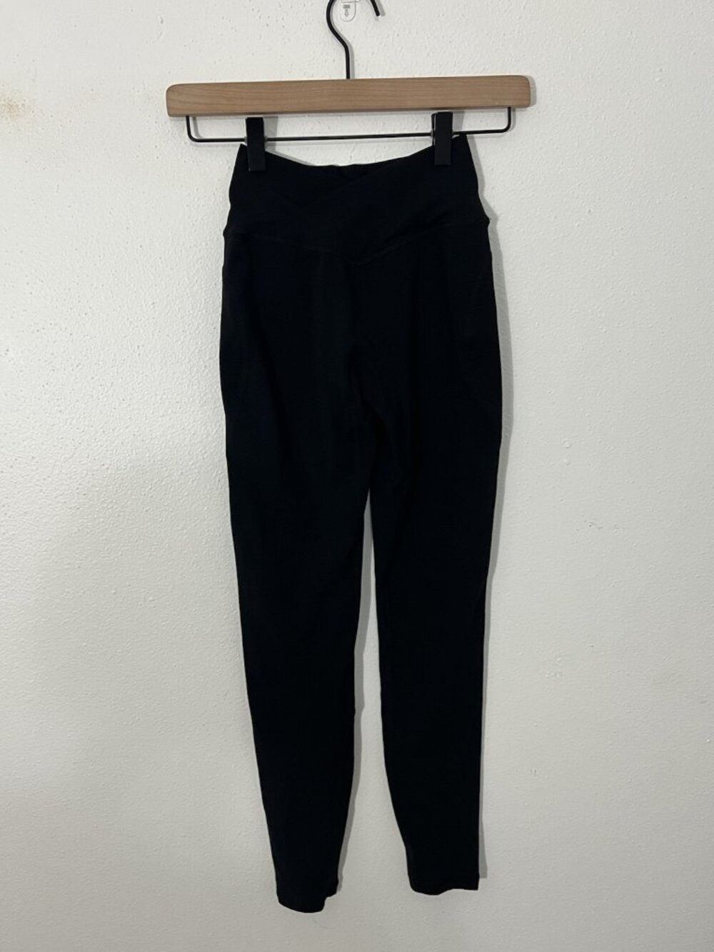 Alphalete Black Crossover Waist Band Leggings Size XS